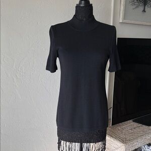 St. John Black Knit Top new size S.